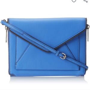 Rebecca Minkoff Elegant Blue Envelope Crossbody Bag New!
